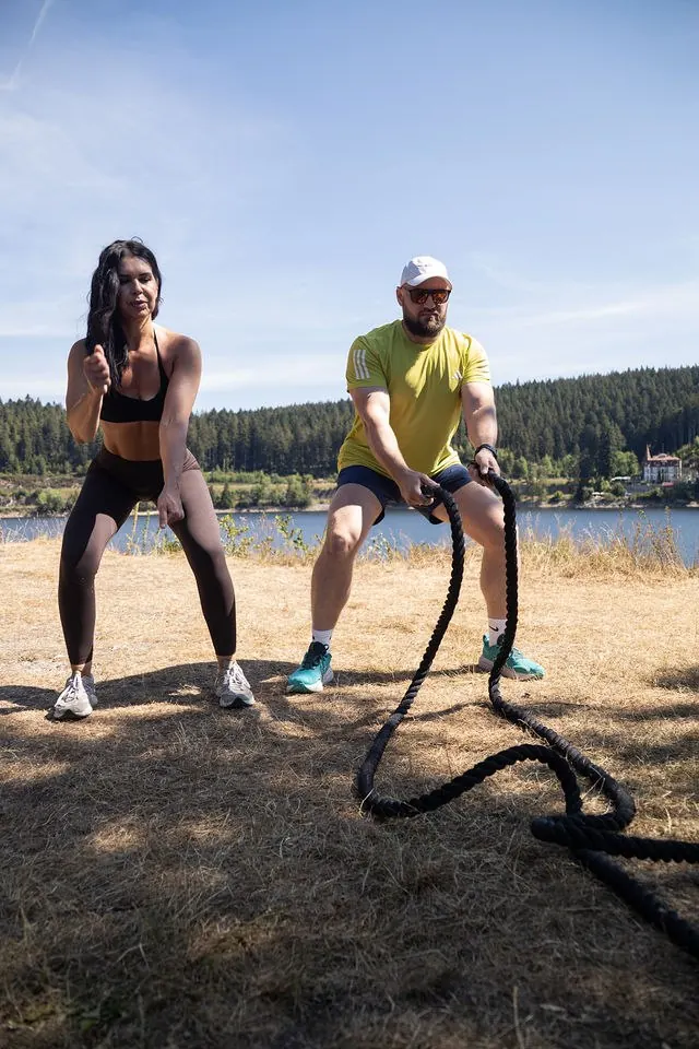Battle-Ropes-Training am See